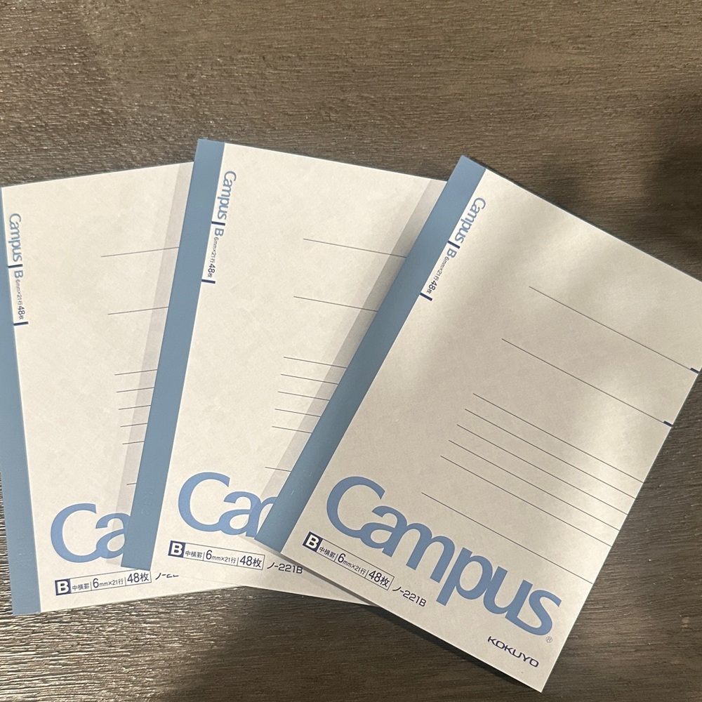 Kokuyo Campus Blue Notebooks Japanese Stationary